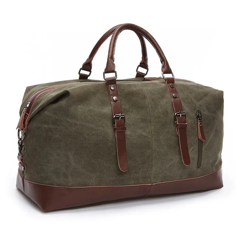 Stylish Canvas and Leather Duffel Bag: Your Next Adventure Awaits