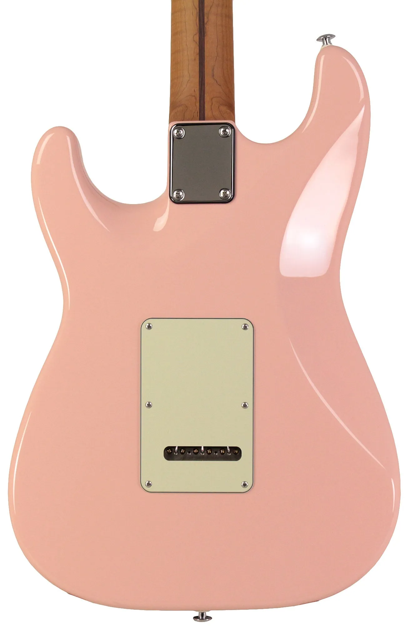 Suhr Select Classic S HSS Guitar, Roasted Flamed Neck, Shell Pink, Maple