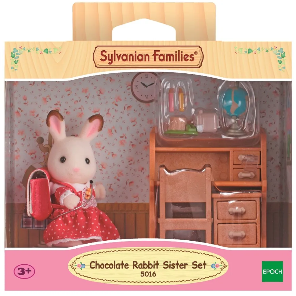 Sylvanian Families 5016 Chocolate Rabbit Sister Set