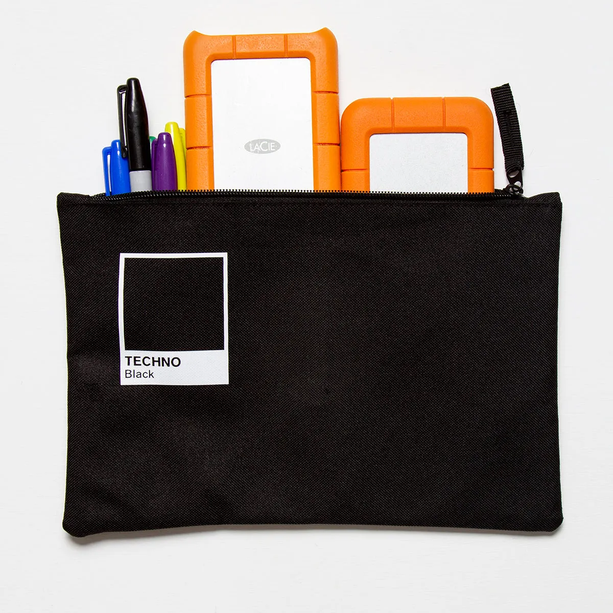 Techno Black - Pouch - Black