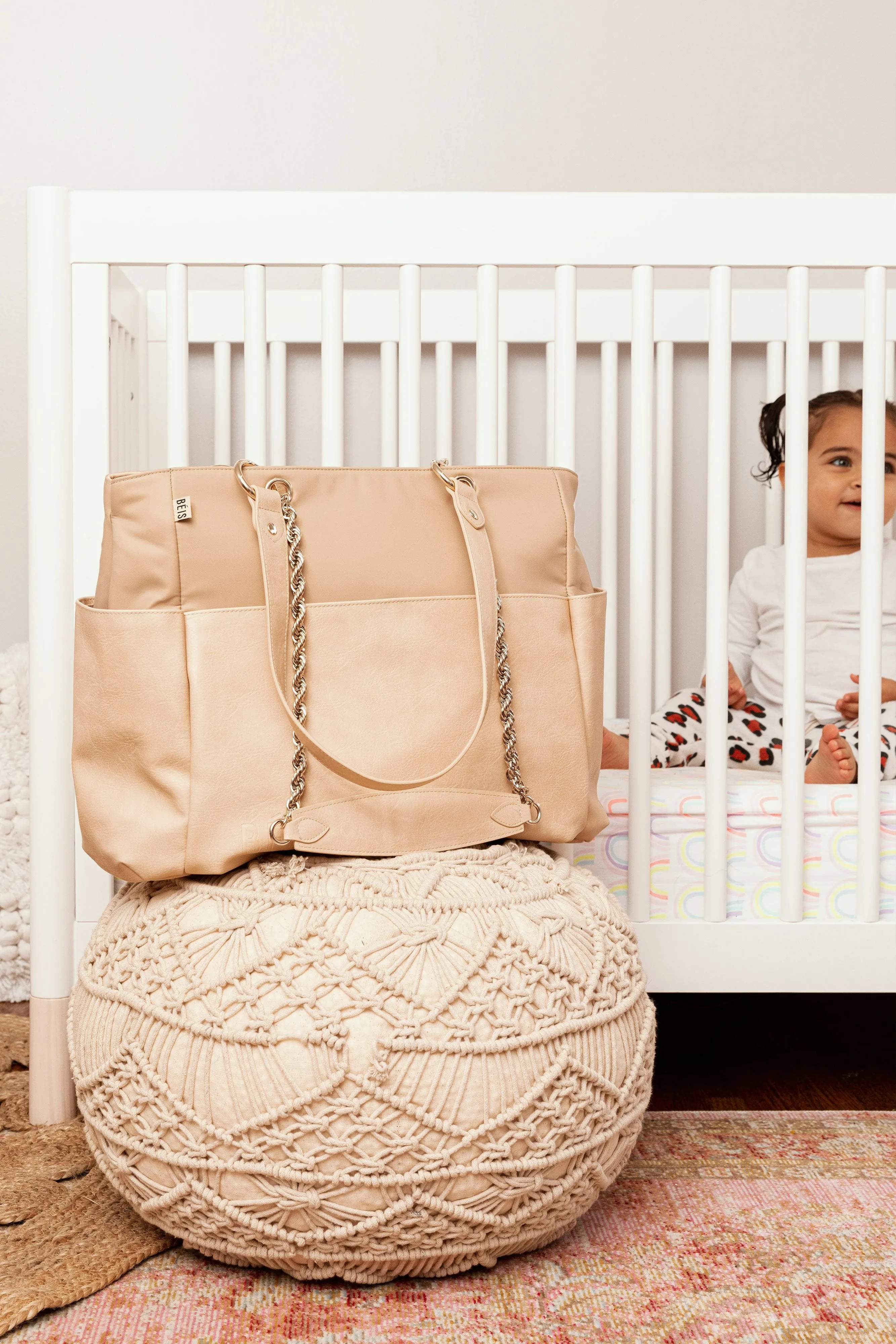 The Diaper Bag in Beige