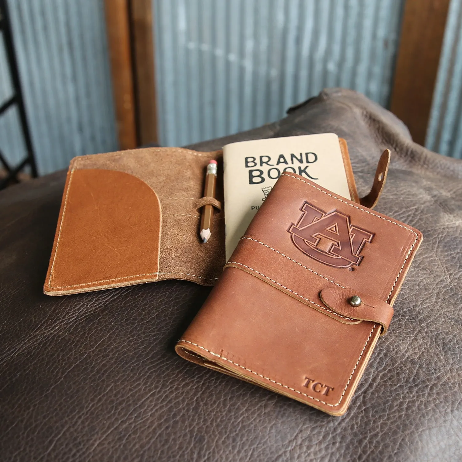 The Officially Licensed Auburn Surveyor Personalized Fine Leather Journal