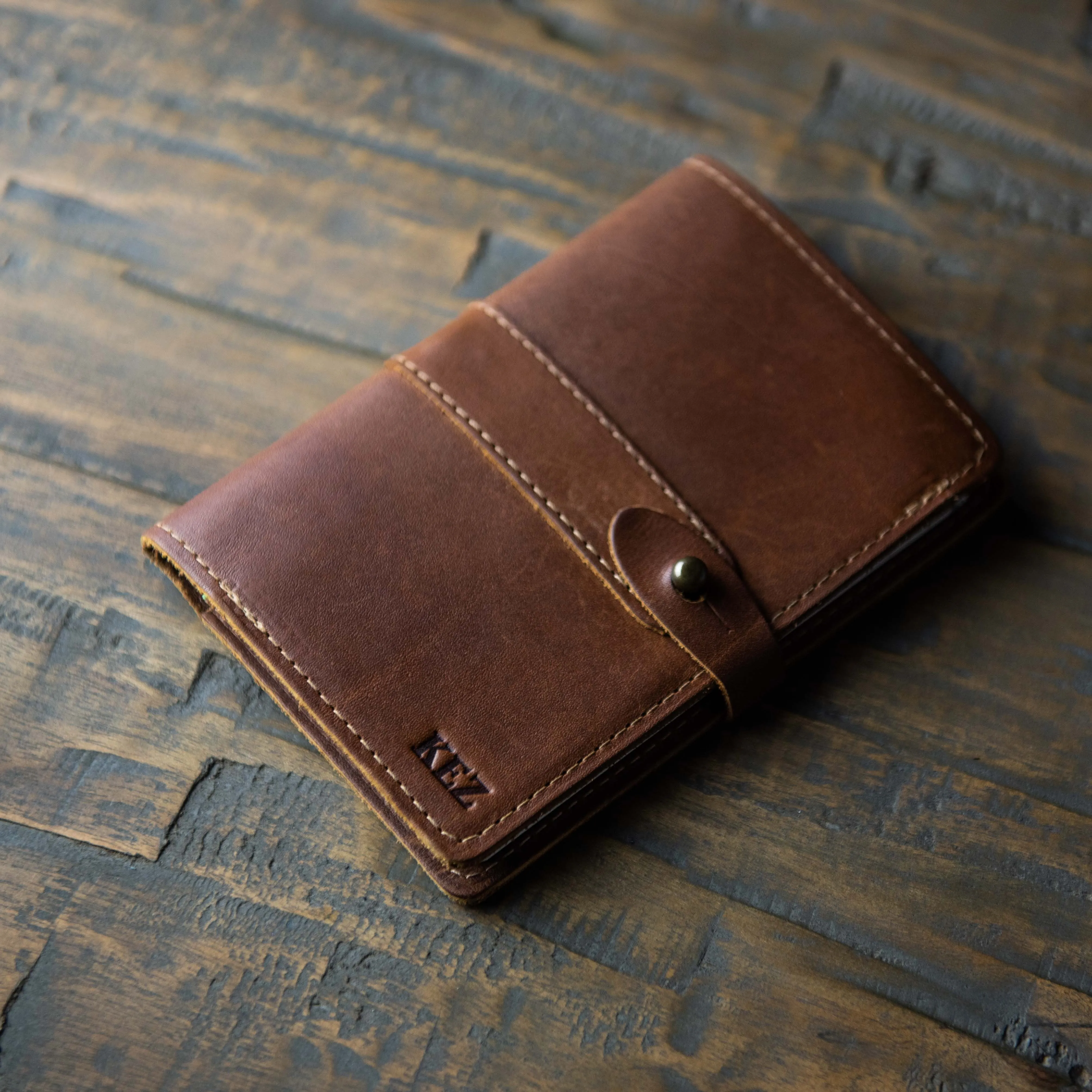 The Surveyor Fine Leather Pocket Journal Cover for Field Notes