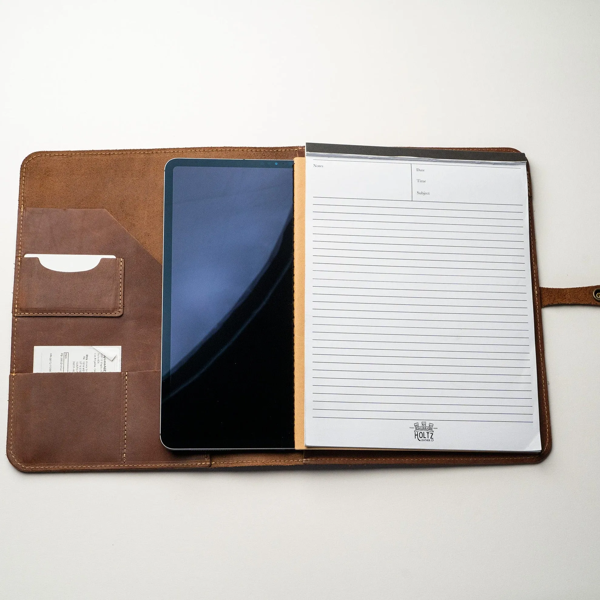 The Vanderbilt 2.0 Fine Leather Portfolio Padfolio - Fits iPad - Now with two Journals & Updated Features