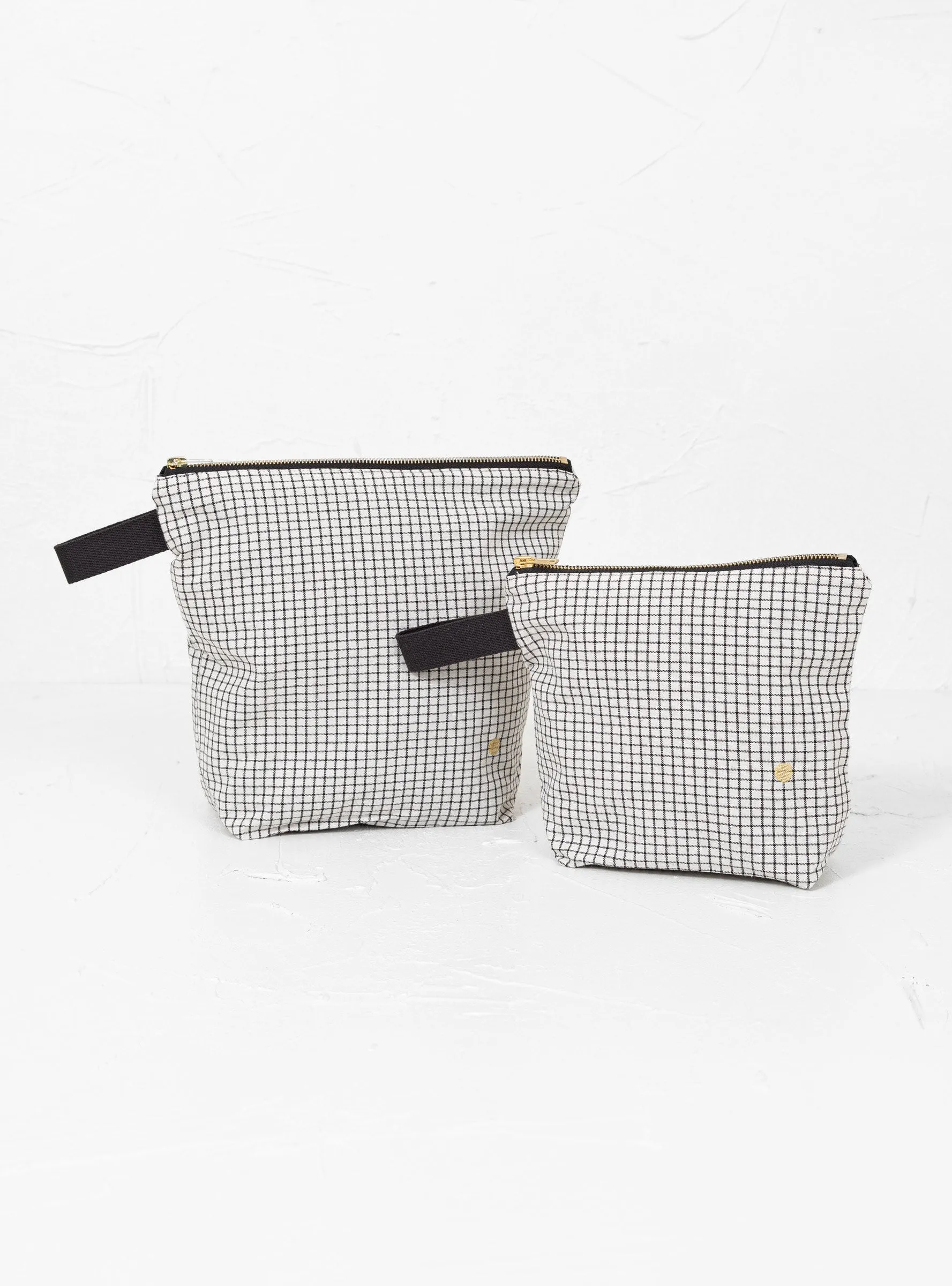 Toiletry Bag PM Black & White Check