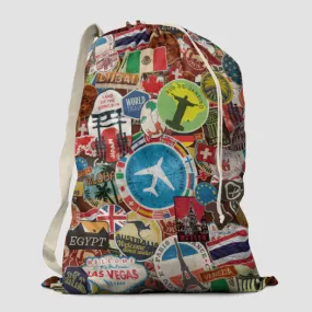 Travel Stickers - Laundry Bag