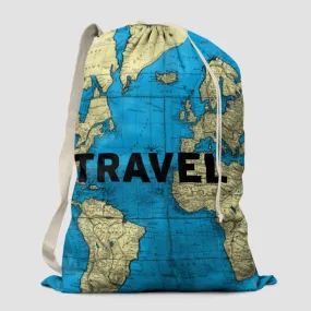 Travel - World Map - Laundry Bag