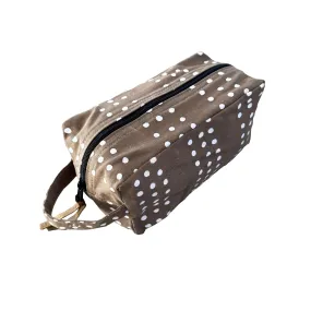 Tribal Cloth Mushroom Dots Travel Pouch