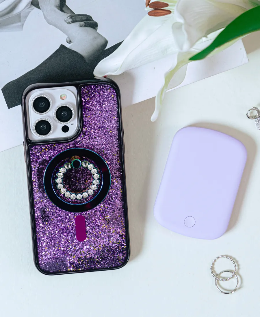 Ultimate Glitter MagSafe Set in Purple