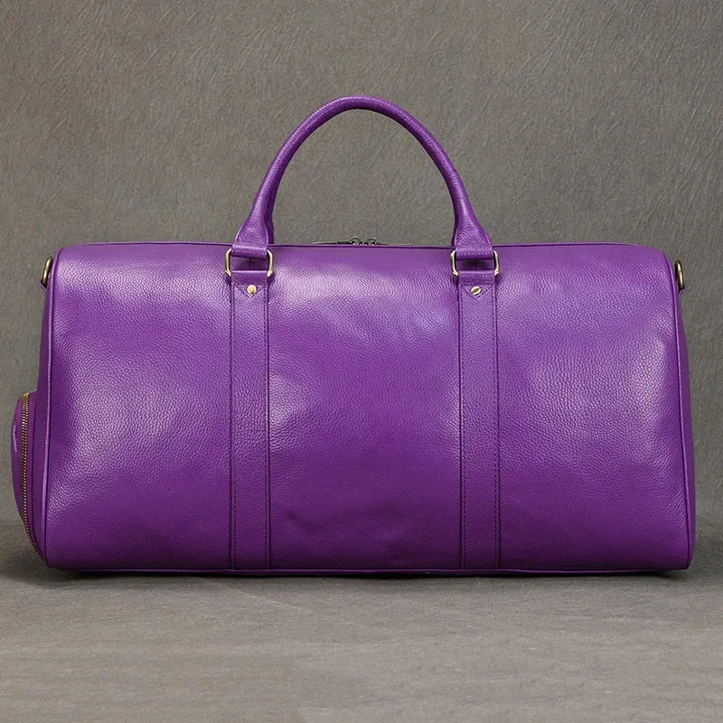 Unisex Genuine Leather Travel Bag