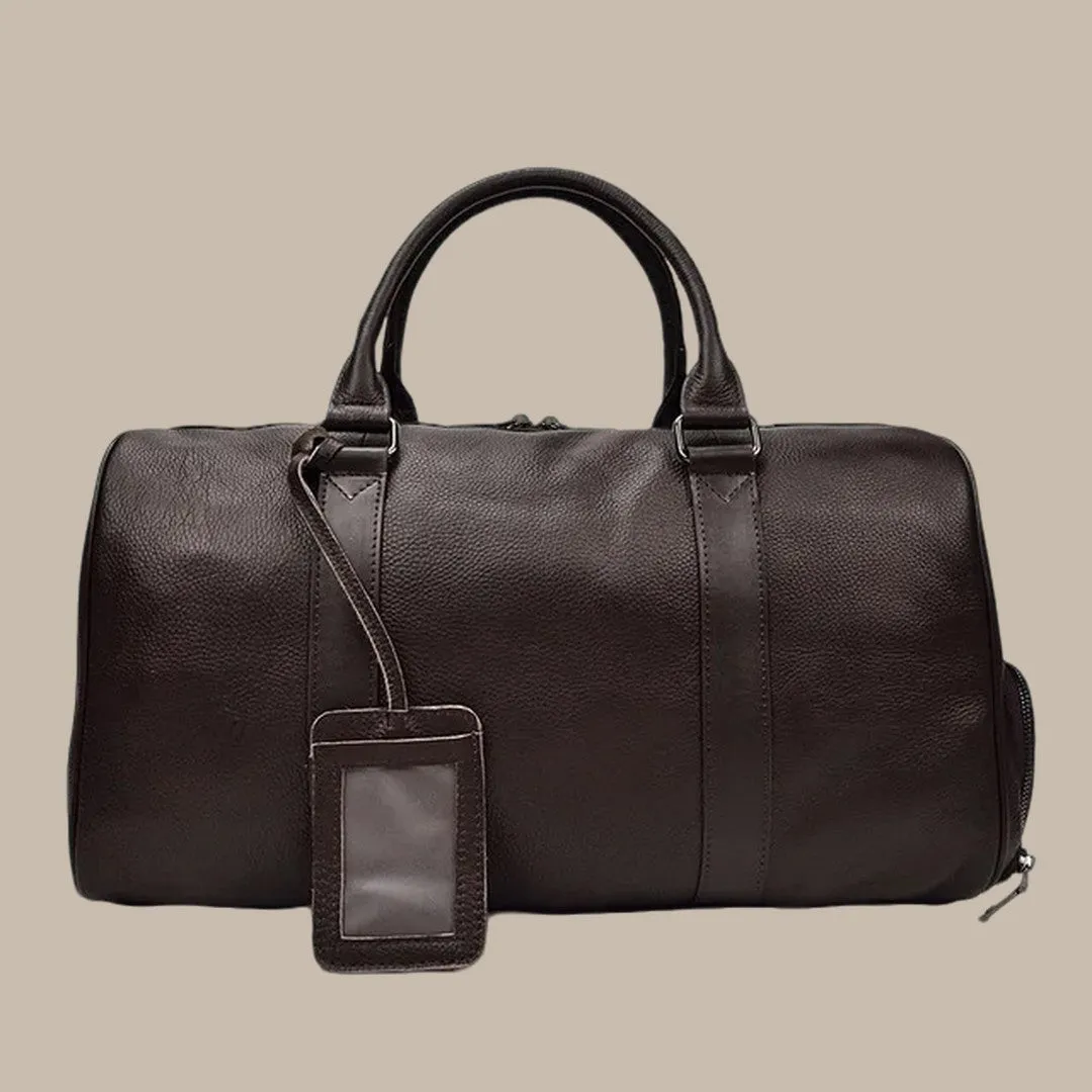 Unisex Genuine Leather Travel Bag