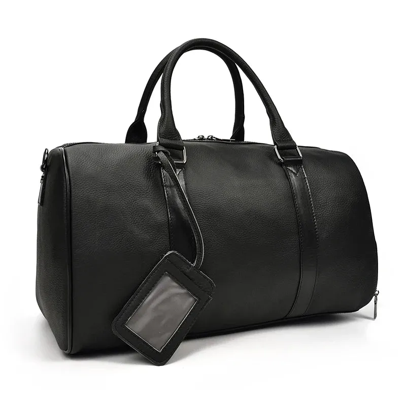 Unisex Genuine Leather Travel Bag