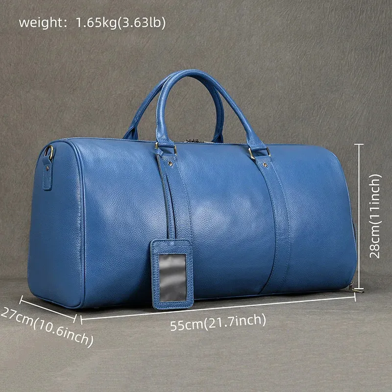 Unisex Genuine Leather Travel Bag