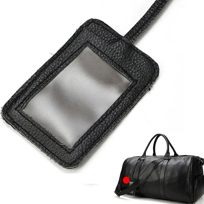 Unisex Genuine Leather Travel Bag