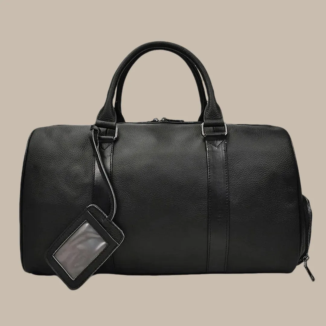 Unisex Genuine Leather Travel Bag