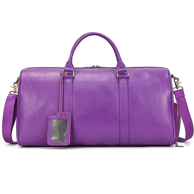 Unisex Genuine Leather Travel Bag