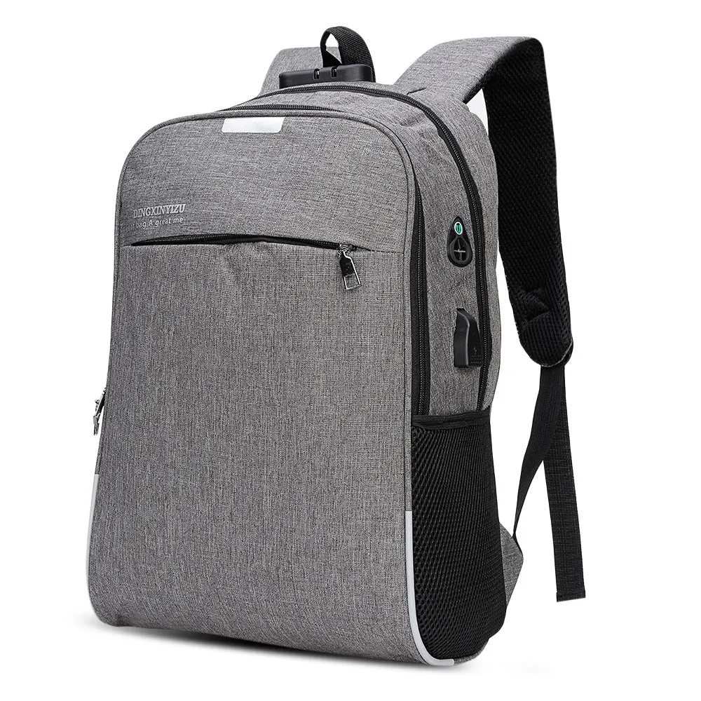 USB Charging Bag Night Reflection Anti-theft Backpack