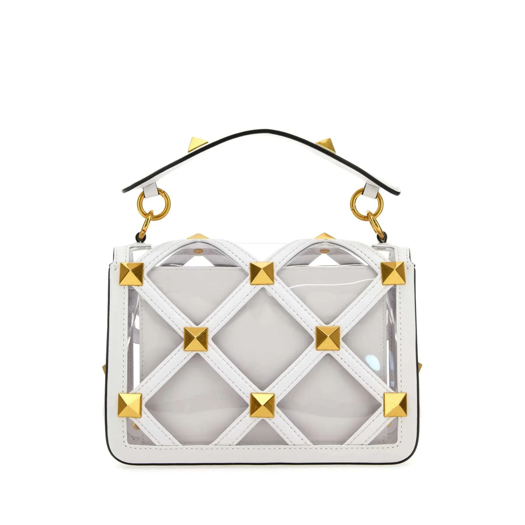 Valentino Garavani Roman Stud Foldover Top Shoulder Bag