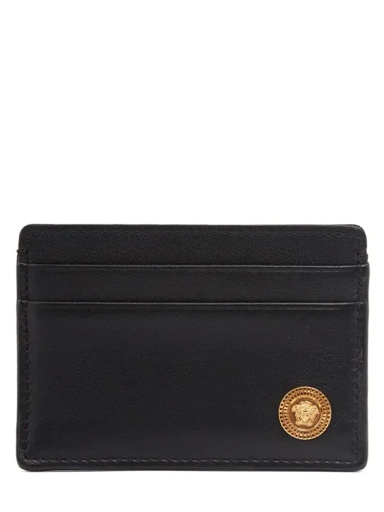 Versace   Leather logo card case 