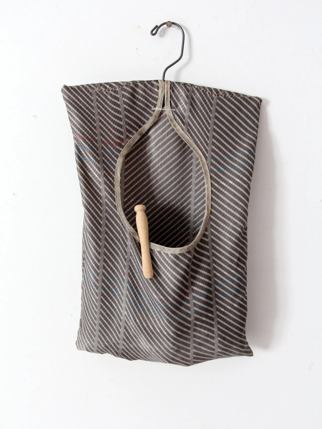 vintage clothespins with storage bag