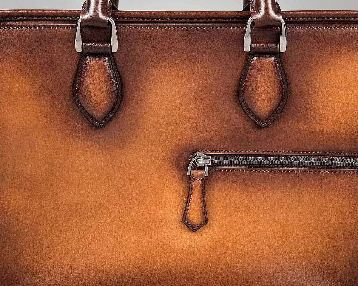 Vintage Smooth Cowhide Leather  Briefcases, Messenger Bags & Bags