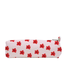 Watercolor Hibiscus Pencil Case