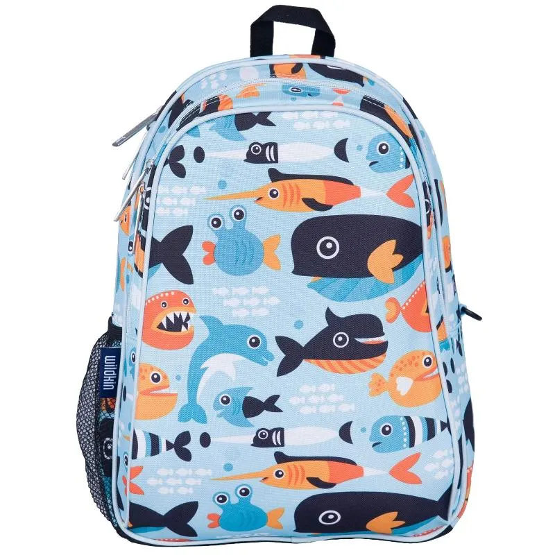 Wildkin Olive Kids Big Fish Sidekick Backpack School Bag